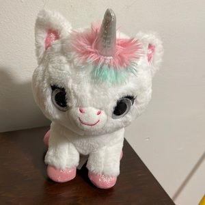 WowWee Ploosh Glowcorns 11" Interactive Plush with Light-Up Horn